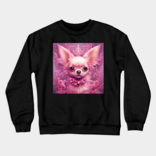 Abstract White Chihuahua Crewneck Sweatshirt